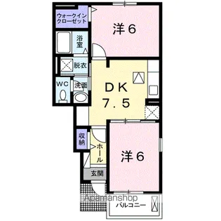 ゼファー【1階】の間取り
