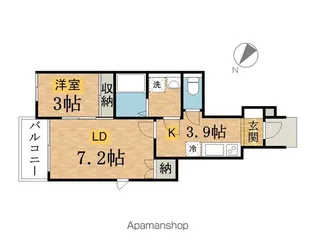 プレシャス【101号室】の間取り
