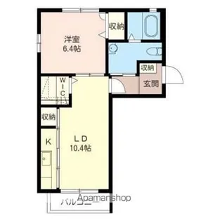 メゾン・ヴェールB【2階】の間取り