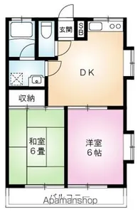 コーポもりたⅢ【210号室】の間取り