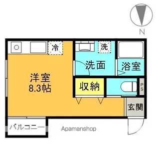 メゾン・ド・ソピア【102号室】の間取り
