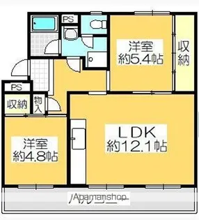 ヴィラナリー屋島【4506号室】の間取り