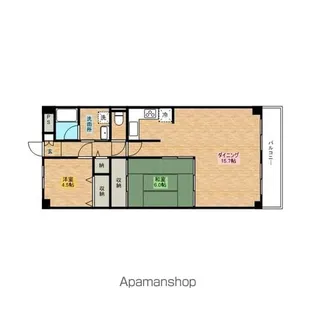 蓮田ビューパレーA棟【719号室】の間取り