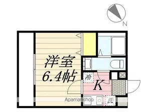 モダンパルク石川町【2階】の間取り