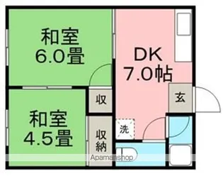 相生ハイツ【201号室】の間取り