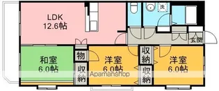 ウィングタワーズ【5階】の間取り