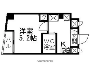 エクセリア代田橋【2階】の間取り