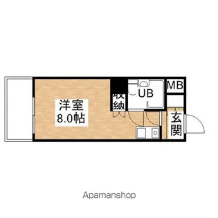 1Rの間取り画像