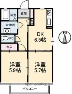 シャーメゾン ドラジェ E棟【2階】の間取り