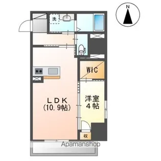 1LDKの間取り画像