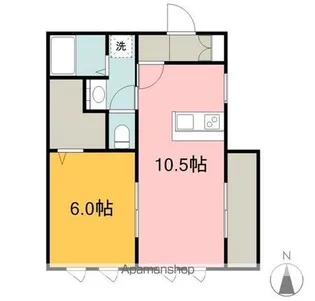 GRAND VILLA FUNAIRI(グランヴィラ舟入)【401号室】の間取り