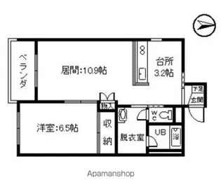 ピープル木野【303号室】の間取り