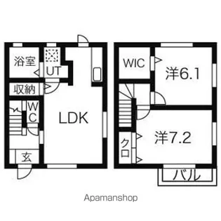 SUNNY WELL A【102号室】の間取り