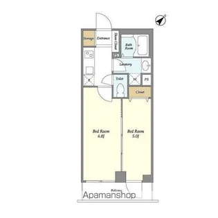 ミュプレ渋谷【3階】の間取り