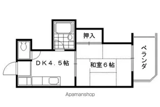 梅津シャトープレザンス【606号室】の間取り