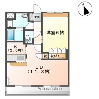 エル・アールK.A【1階】の間取り