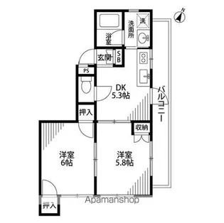 ケイエヌビル【4階】の間取り