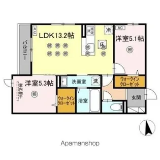 アネックスV【1階】の間取り