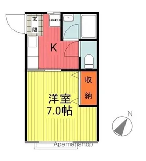 マリンハイツ【B-1号室】の間取り