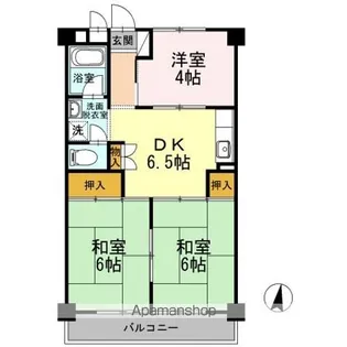 東京都練馬区田柄1丁目【マンション】の間取り