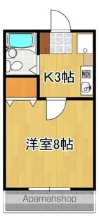 ヴィラージュ一ノ瀬【205号号室】の間取り