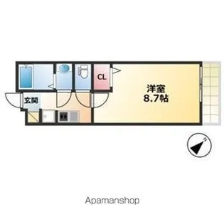 RESENCE CHIKUSA【4階】の間取り