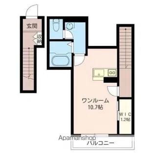 ソルド・エル【2階】の間取り