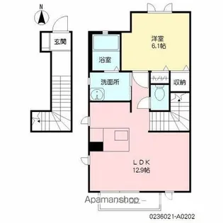 プラム フィールド【2階】の間取り