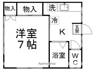 香山ハイツ【202号室】の間取り
