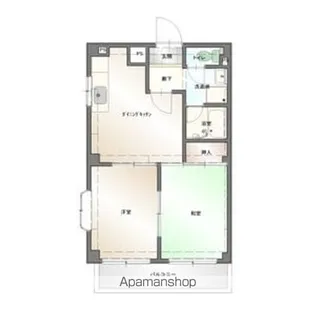 マンションブリッジ88【1階】の間取り