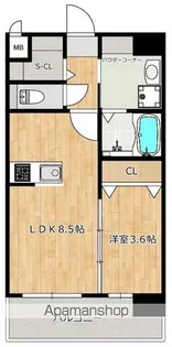 RESIAS ONE TENJINMINAMI BLDG【7階】の間取り
