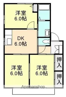 アリビオ【D201号室】の間取り