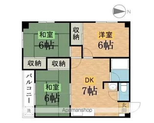 グリーンハイツ【501号室】の間取り