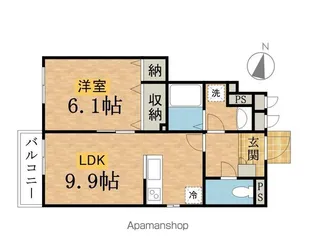 東京都八王子市子安町2丁目【アパート】の間取り