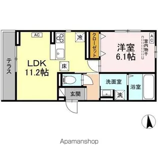 フィオレンテ 長町南【1階】の間取り