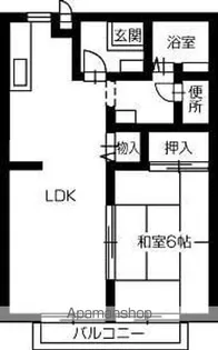 グリーンヴィラ宮武 A棟【A202号室】の間取り