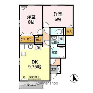 カトルセゾン A【1階】の間取り