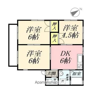 キャッスル豊成【2階】の間取り