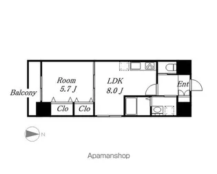 ドゥナーレ東別院【3階】の間取り