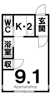 アルマーニTWO【1階】の間取り
