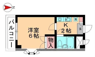 ジュネス本町【301号室】の間取り