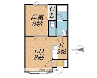 スペースⅡ【2階】の間取り