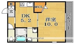 FUMOSE大領【202号室】の間取り