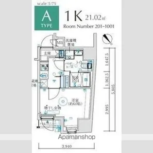 MAXIV国立矢川【7階】の間取り