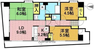 コスモ戸田公園セントラルビュー【6階】の間取り