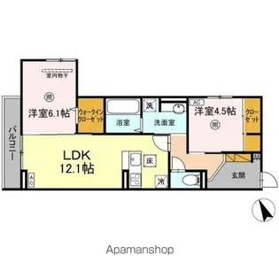 D’S LIEN (ディーズリアン) B【2階】の間取り