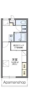 レオパレスメルツェⅡ【2階】の間取り