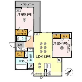 D-Residence光丘町A棟 A棟【2階】の間取り