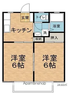 パナメゾン【A202号室】の間取り