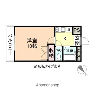 アンサンブル山室【301号室】の間取り